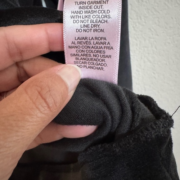 Juicy Couture Women’s Black Velour Crewneck Sleep/Lounge Wear Sweatshirt XL NWT - Picture 5 of 7